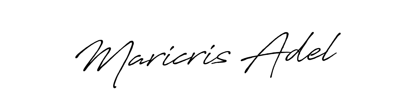 Maricris Adel stylish signature style. Best Handwritten Sign (Antro_Vectra_Bolder) for my name. Handwritten Signature Collection Ideas for my name Maricris Adel. Maricris Adel signature style 7 images and pictures png