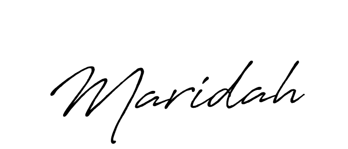 Design your own signature with our free online signature maker. With this signature software, you can create a handwritten (Antro_Vectra_Bolder) signature for name Maridah. Maridah signature style 7 images and pictures png