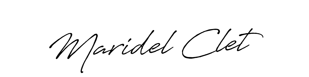 Also we have Maridel Clet name is the best signature style. Create professional handwritten signature collection using Antro_Vectra_Bolder autograph style. Maridel Clet signature style 7 images and pictures png