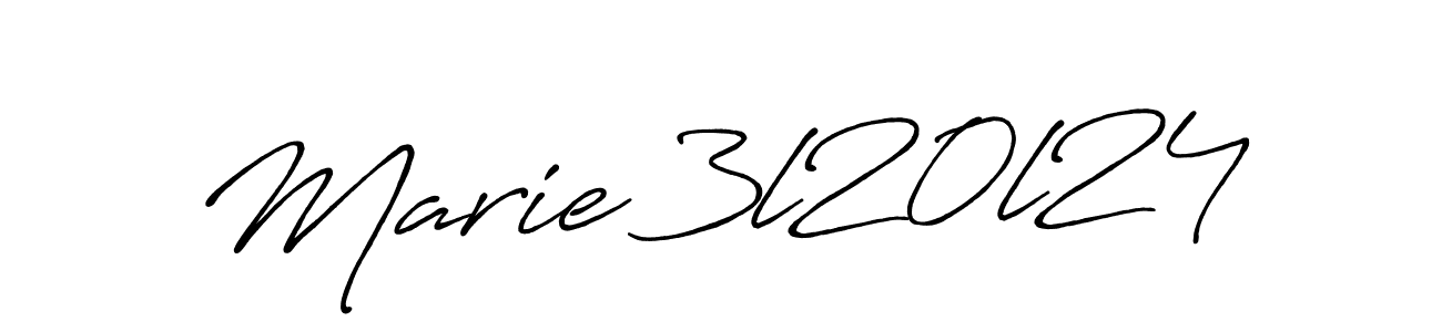 Create a beautiful signature design for name Marie 3l20l24. With this signature (Antro_Vectra_Bolder) fonts, you can make a handwritten signature for free. Marie 3l20l24 signature style 7 images and pictures png