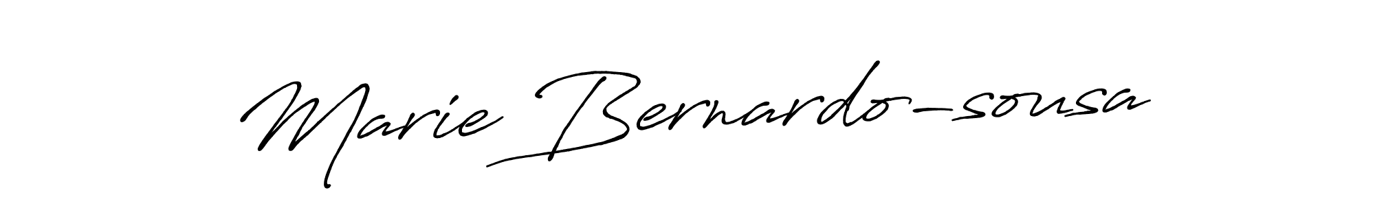 Create a beautiful signature design for name Marie Bernardo-sousa. With this signature (Antro_Vectra_Bolder) fonts, you can make a handwritten signature for free. Marie Bernardo-sousa signature style 7 images and pictures png