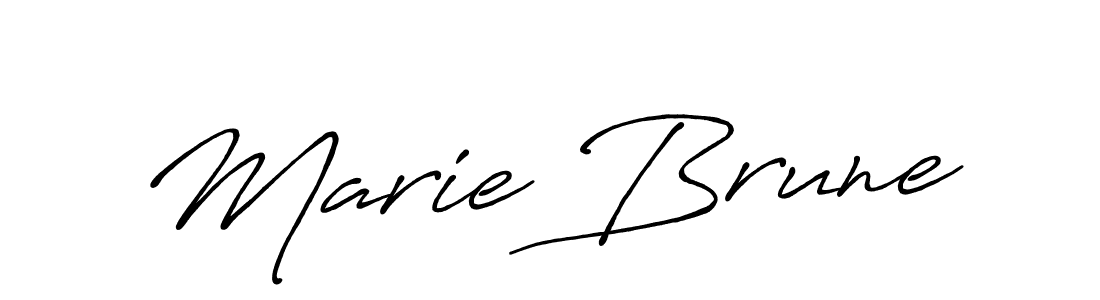 Make a beautiful signature design for name Marie Brune. Use this online signature maker to create a handwritten signature for free. Marie Brune signature style 7 images and pictures png
