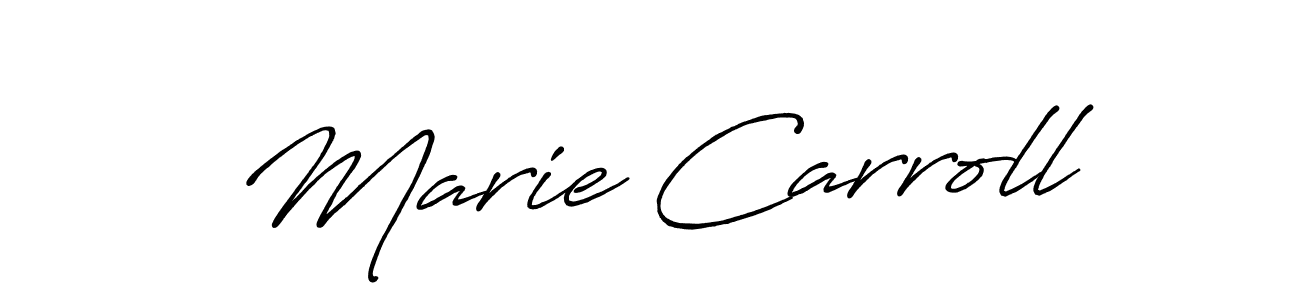 It looks lik you need a new signature style for name Marie Carroll. Design unique handwritten (Antro_Vectra_Bolder) signature with our free signature maker in just a few clicks. Marie Carroll signature style 7 images and pictures png