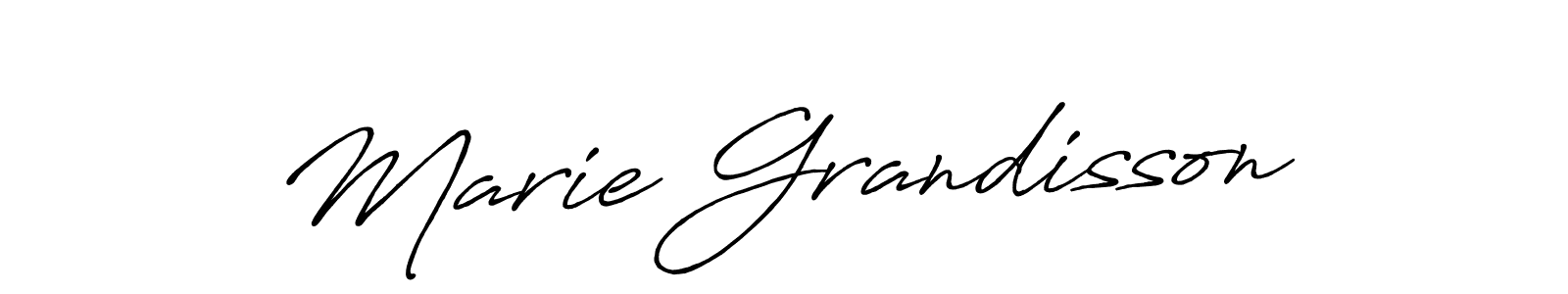 Make a beautiful signature design for name Marie Grandisson. With this signature (Antro_Vectra_Bolder) style, you can create a handwritten signature for free. Marie Grandisson signature style 7 images and pictures png