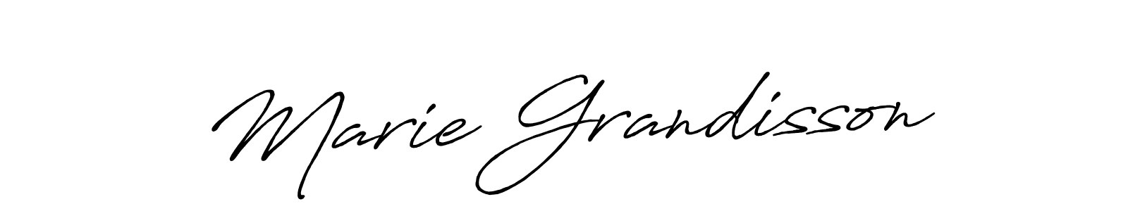 Make a beautiful signature design for name Marie Grandisson. With this signature (Antro_Vectra_Bolder) style, you can create a handwritten signature for free. Marie Grandisson signature style 7 images and pictures png