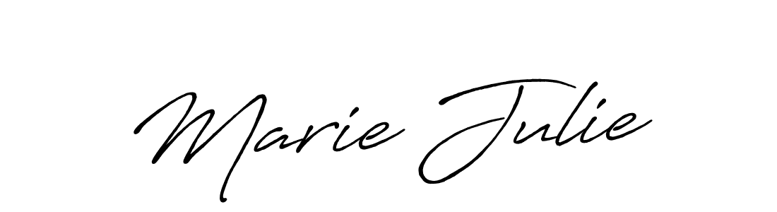Design your own signature with our free online signature maker. With this signature software, you can create a handwritten (Antro_Vectra_Bolder) signature for name Marie Julie. Marie Julie signature style 7 images and pictures png