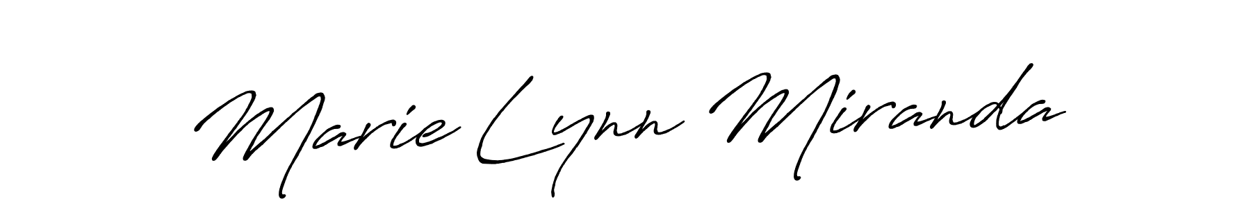 You should practise on your own different ways (Antro_Vectra_Bolder) to write your name (Marie Lynn Miranda) in signature. don't let someone else do it for you. Marie Lynn Miranda signature style 7 images and pictures png
