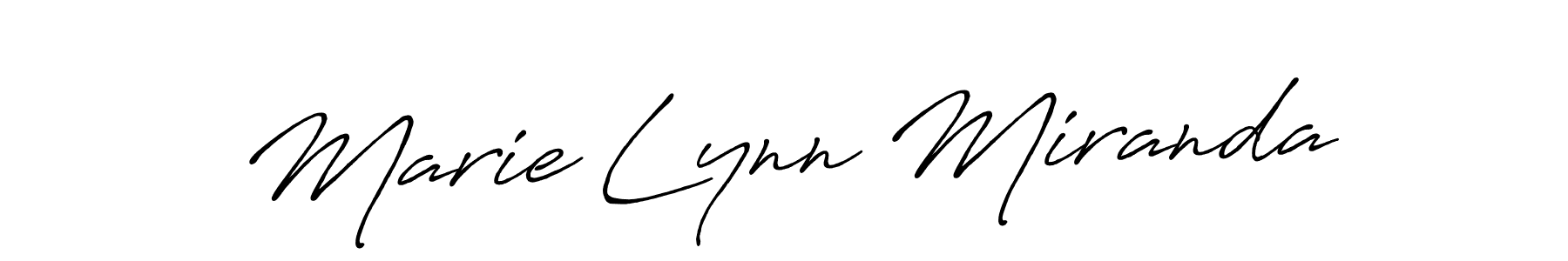 You should practise on your own different ways (Antro_Vectra_Bolder) to write your name (Marie Lynn Miranda) in signature. don't let someone else do it for you. Marie Lynn Miranda signature style 7 images and pictures png