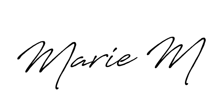 if you are searching for the best signature style for your name Marie M. so please give up your signature search. here we have designed multiple signature styles  using Antro_Vectra_Bolder. Marie M signature style 7 images and pictures png