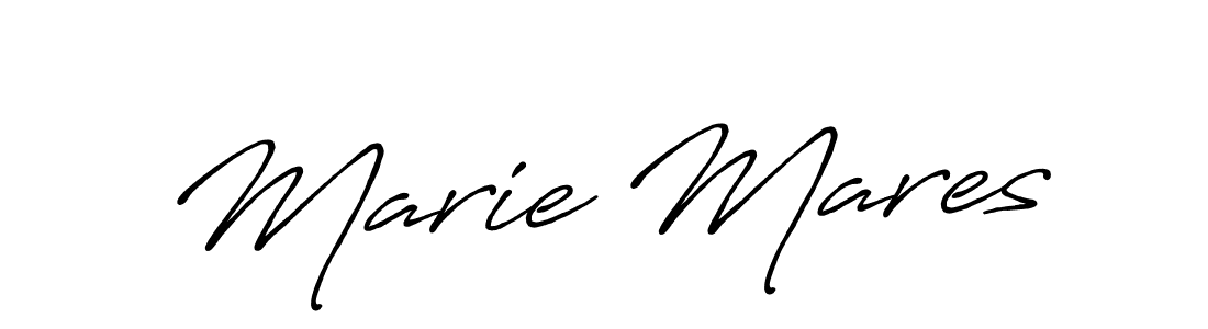 Make a beautiful signature design for name Marie Mares. With this signature (Antro_Vectra_Bolder) style, you can create a handwritten signature for free. Marie Mares signature style 7 images and pictures png