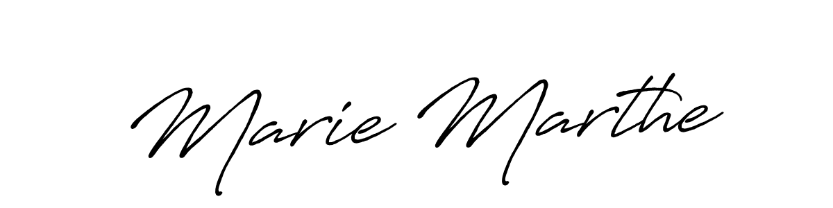 Create a beautiful signature design for name Marie Marthe. With this signature (Antro_Vectra_Bolder) fonts, you can make a handwritten signature for free. Marie Marthe signature style 7 images and pictures png