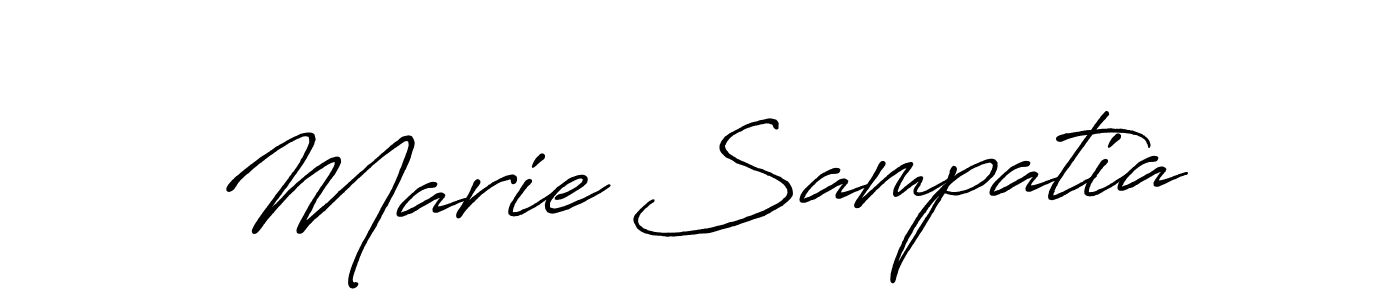 The best way (Antro_Vectra_Bolder) to make a short signature is to pick only two or three words in your name. The name Marie Sampatia include a total of six letters. For converting this name. Marie Sampatia signature style 7 images and pictures png