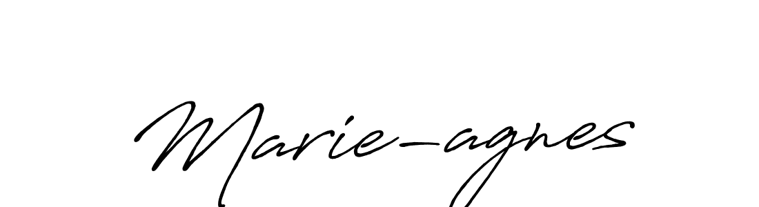 if you are searching for the best signature style for your name Marie-agnes. so please give up your signature search. here we have designed multiple signature styles  using Antro_Vectra_Bolder. Marie-agnes signature style 7 images and pictures png