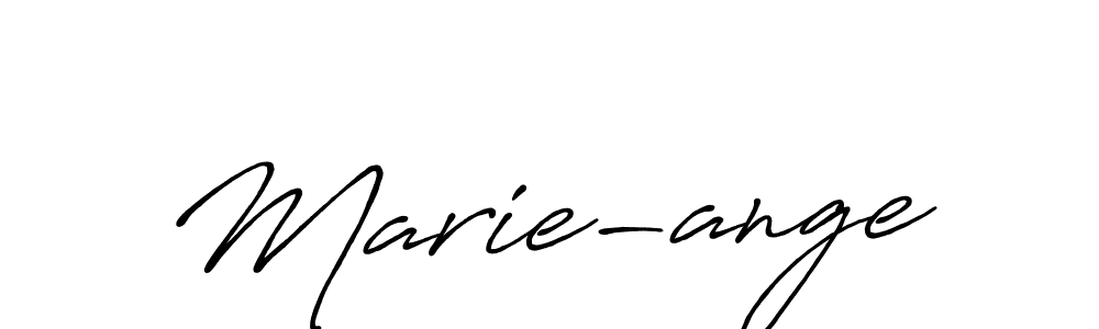 Create a beautiful signature design for name Marie-ange. With this signature (Antro_Vectra_Bolder) fonts, you can make a handwritten signature for free. Marie-ange signature style 7 images and pictures png