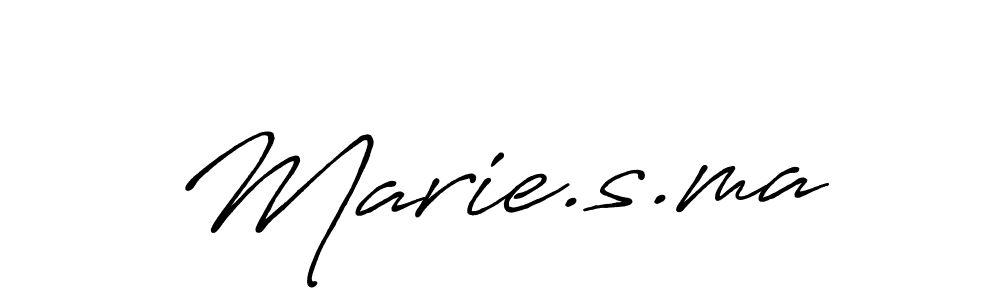 Make a beautiful signature design for name Marie.s.ma. With this signature (Antro_Vectra_Bolder) style, you can create a handwritten signature for free. Marie.s.ma signature style 7 images and pictures png