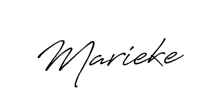 How to make Marieke signature? Antro_Vectra_Bolder is a professional autograph style. Create handwritten signature for Marieke name. Marieke signature style 7 images and pictures png