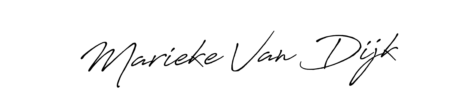 Make a beautiful signature design for name Marieke Van Dijk. With this signature (Antro_Vectra_Bolder) style, you can create a handwritten signature for free. Marieke Van Dijk signature style 7 images and pictures png