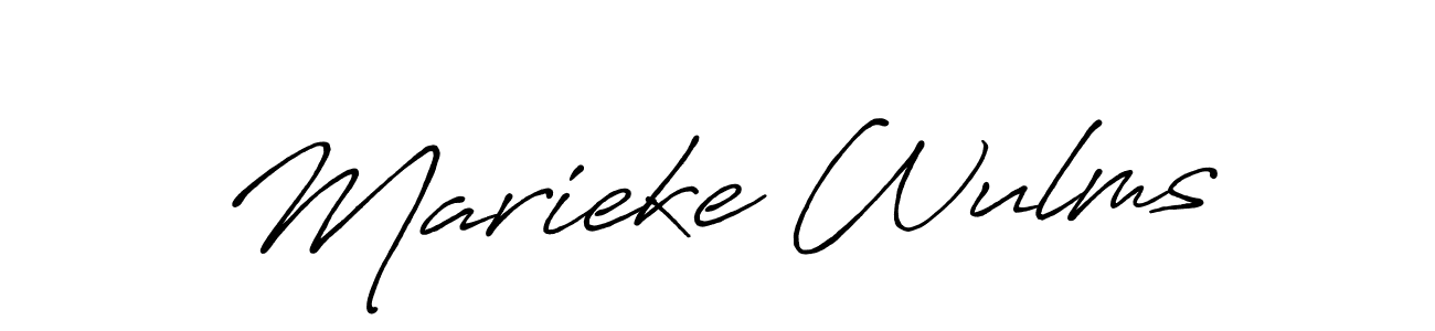 Make a beautiful signature design for name Marieke Wulms. Use this online signature maker to create a handwritten signature for free. Marieke Wulms signature style 7 images and pictures png