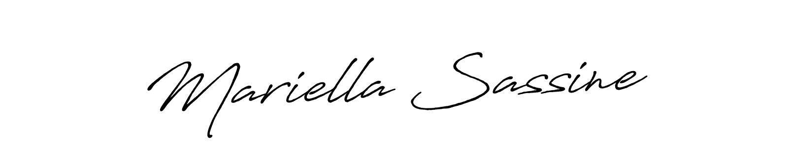 It looks lik you need a new signature style for name Mariella Sassine. Design unique handwritten (Antro_Vectra_Bolder) signature with our free signature maker in just a few clicks. Mariella Sassine signature style 7 images and pictures png