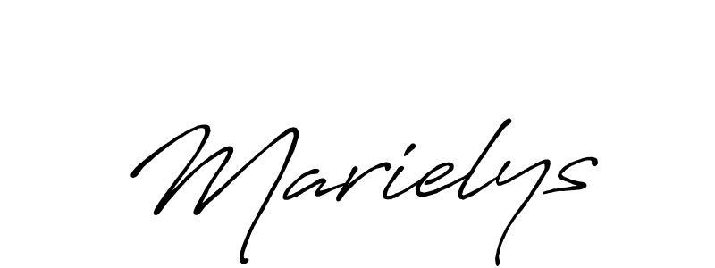 How to make Marielys signature? Antro_Vectra_Bolder is a professional autograph style. Create handwritten signature for Marielys name. Marielys signature style 7 images and pictures png