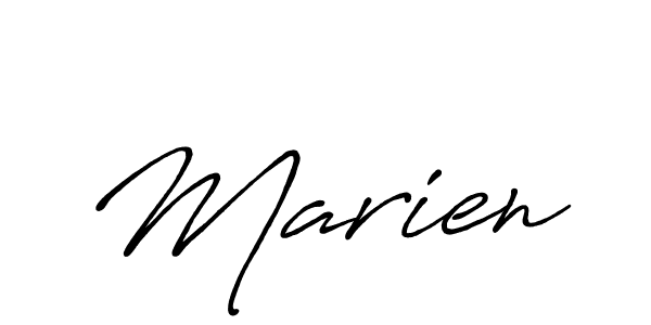 Use a signature maker to create a handwritten signature online. With this signature software, you can design (Antro_Vectra_Bolder) your own signature for name Marien. Marien signature style 7 images and pictures png