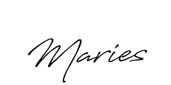 Create a beautiful signature design for name Maries. With this signature (Antro_Vectra_Bolder) fonts, you can make a handwritten signature for free. Maries signature style 7 images and pictures png