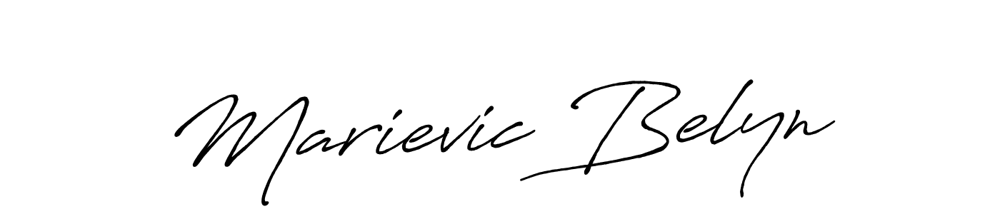 You should practise on your own different ways (Antro_Vectra_Bolder) to write your name (Marievic Belyn) in signature. don't let someone else do it for you. Marievic Belyn signature style 7 images and pictures png