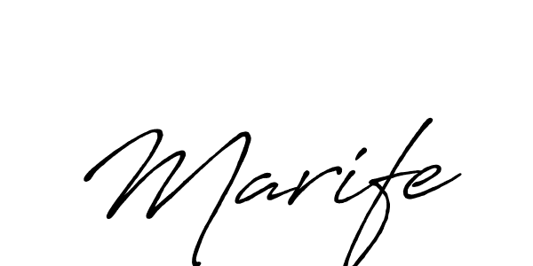 It looks lik you need a new signature style for name Marife. Design unique handwritten (Antro_Vectra_Bolder) signature with our free signature maker in just a few clicks. Marife signature style 7 images and pictures png