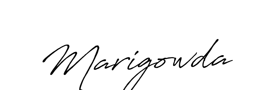 Marigowda stylish signature style. Best Handwritten Sign (Antro_Vectra_Bolder) for my name. Handwritten Signature Collection Ideas for my name Marigowda. Marigowda signature style 7 images and pictures png