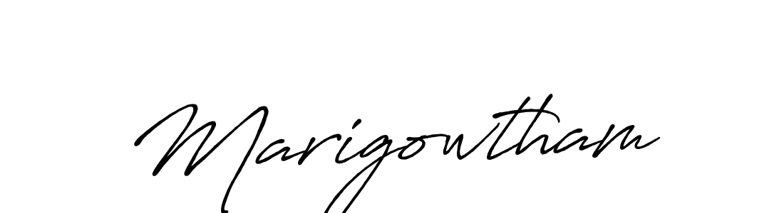 Also we have Marigowtham name is the best signature style. Create professional handwritten signature collection using Antro_Vectra_Bolder autograph style. Marigowtham signature style 7 images and pictures png