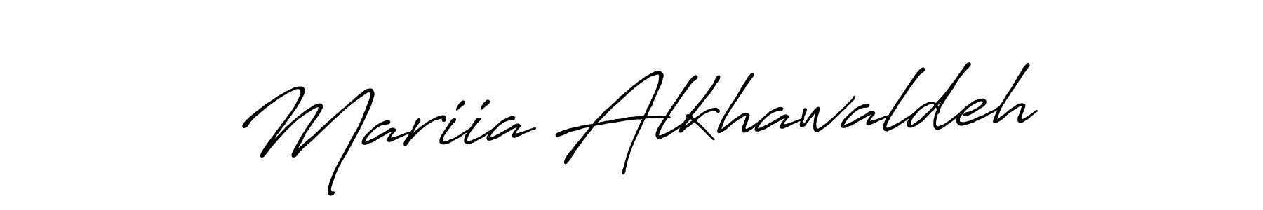 How to make Mariia Alkhawaldeh signature? Antro_Vectra_Bolder is a professional autograph style. Create handwritten signature for Mariia Alkhawaldeh name. Mariia Alkhawaldeh signature style 7 images and pictures png