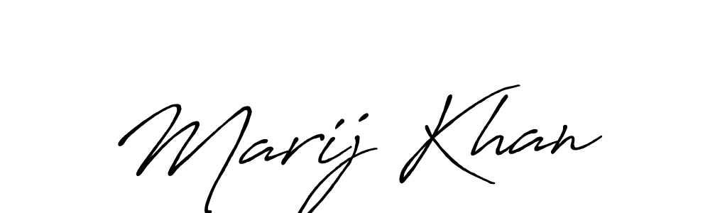 Similarly Antro_Vectra_Bolder is the best handwritten signature design. Signature creator online .You can use it as an online autograph creator for name Marij Khan. Marij Khan signature style 7 images and pictures png