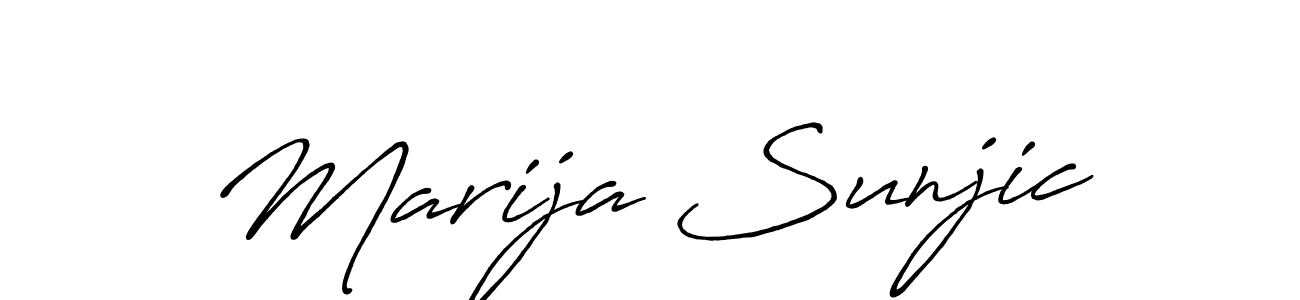 Similarly Antro_Vectra_Bolder is the best handwritten signature design. Signature creator online .You can use it as an online autograph creator for name Marija Sunjic. Marija Sunjic signature style 7 images and pictures png