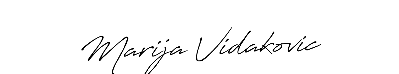 Also we have Marija Vidakovic name is the best signature style. Create professional handwritten signature collection using Antro_Vectra_Bolder autograph style. Marija Vidakovic signature style 7 images and pictures png