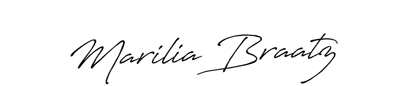 Antro_Vectra_Bolder is a professional signature style that is perfect for those who want to add a touch of class to their signature. It is also a great choice for those who want to make their signature more unique. Get Marilia Braatz name to fancy signature for free. Marilia Braatz signature style 7 images and pictures png