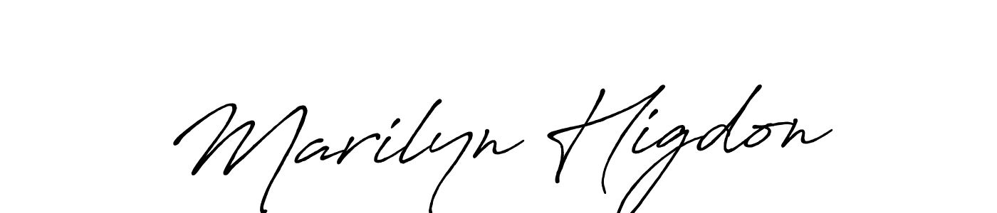 You should practise on your own different ways (Antro_Vectra_Bolder) to write your name (Marilyn Higdon) in signature. don't let someone else do it for you. Marilyn Higdon signature style 7 images and pictures png