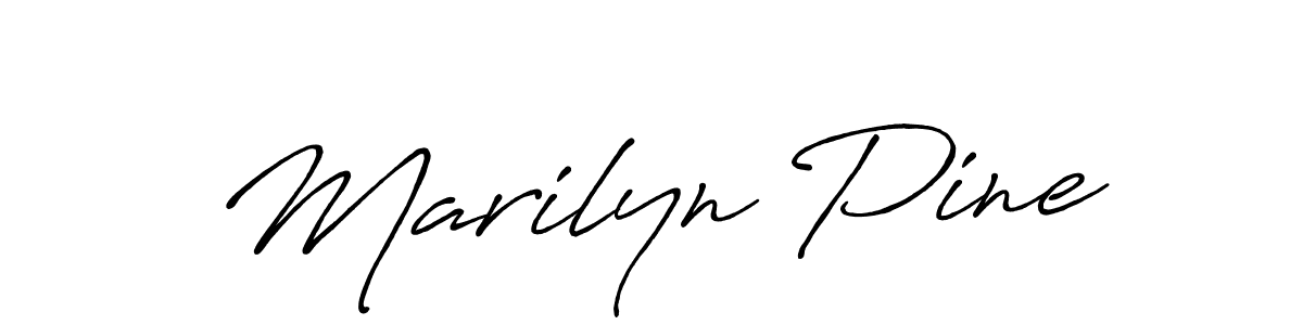 Make a beautiful signature design for name Marilyn Pine. With this signature (Antro_Vectra_Bolder) style, you can create a handwritten signature for free. Marilyn Pine signature style 7 images and pictures png