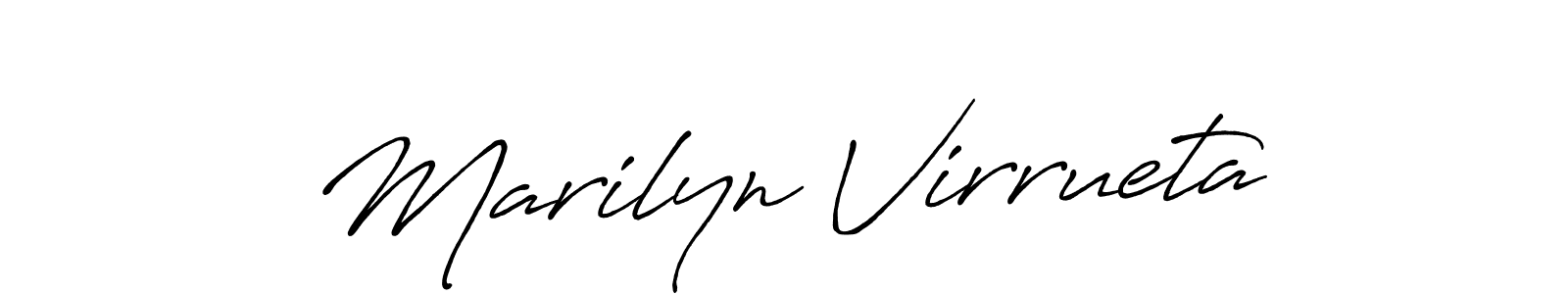 It looks lik you need a new signature style for name Marilyn Virrueta. Design unique handwritten (Antro_Vectra_Bolder) signature with our free signature maker in just a few clicks. Marilyn Virrueta signature style 7 images and pictures png
