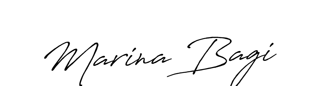 Make a beautiful signature design for name Marina Bagi. Use this online signature maker to create a handwritten signature for free. Marina Bagi signature style 7 images and pictures png