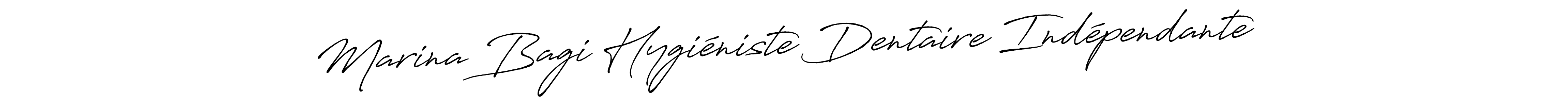 Design your own signature with our free online signature maker. With this signature software, you can create a handwritten (Antro_Vectra_Bolder) signature for name Marina Bagi Hygiéniste Dentaire Indépendante. Marina Bagi Hygiéniste Dentaire Indépendante signature style 7 images and pictures png