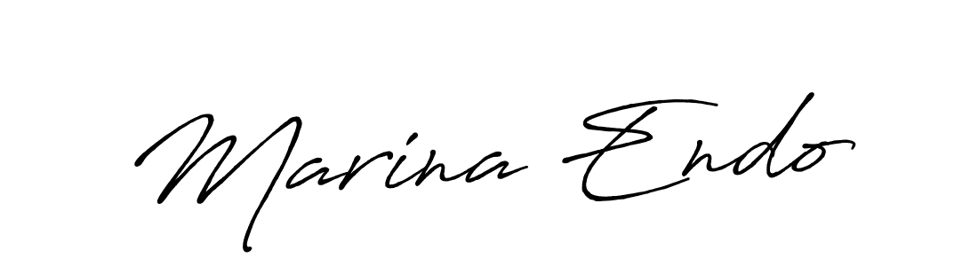 Also we have Marina Endo name is the best signature style. Create professional handwritten signature collection using Antro_Vectra_Bolder autograph style. Marina Endo signature style 7 images and pictures png