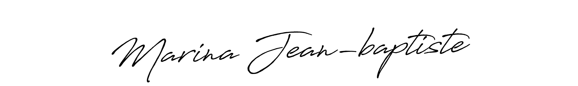 Make a beautiful signature design for name Marina Jean-baptiste. Use this online signature maker to create a handwritten signature for free. Marina Jean-baptiste signature style 7 images and pictures png