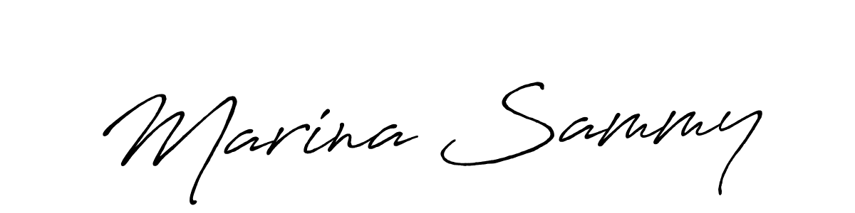 It looks lik you need a new signature style for name Marina Sammy. Design unique handwritten (Antro_Vectra_Bolder) signature with our free signature maker in just a few clicks. Marina Sammy signature style 7 images and pictures png