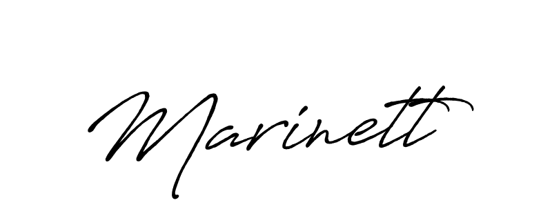 It looks lik you need a new signature style for name Marinett. Design unique handwritten (Antro_Vectra_Bolder) signature with our free signature maker in just a few clicks. Marinett signature style 7 images and pictures png