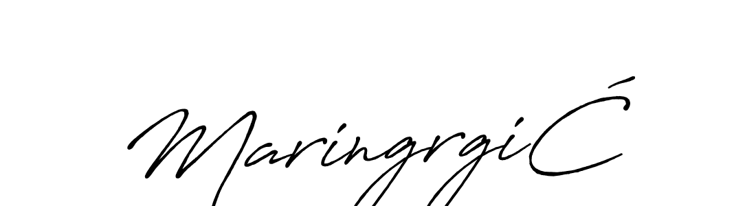 Create a beautiful signature design for name MaringrgiĆ. With this signature (Antro_Vectra_Bolder) fonts, you can make a handwritten signature for free. MaringrgiĆ signature style 7 images and pictures png