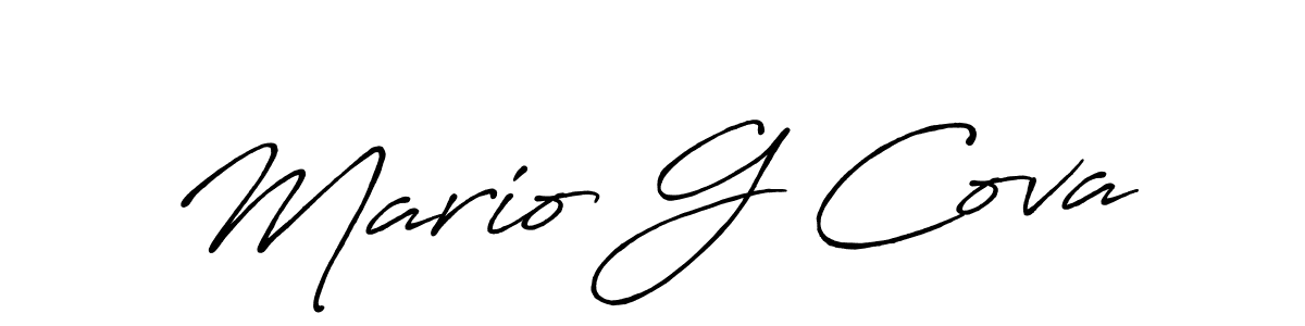 Use a signature maker to create a handwritten signature online. With this signature software, you can design (Antro_Vectra_Bolder) your own signature for name Mario G Cova. Mario G Cova signature style 7 images and pictures png