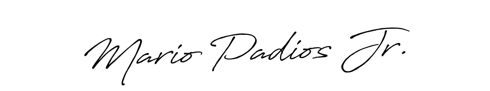 It looks lik you need a new signature style for name Mario Padios Jr.. Design unique handwritten (Antro_Vectra_Bolder) signature with our free signature maker in just a few clicks. Mario Padios Jr. signature style 7 images and pictures png