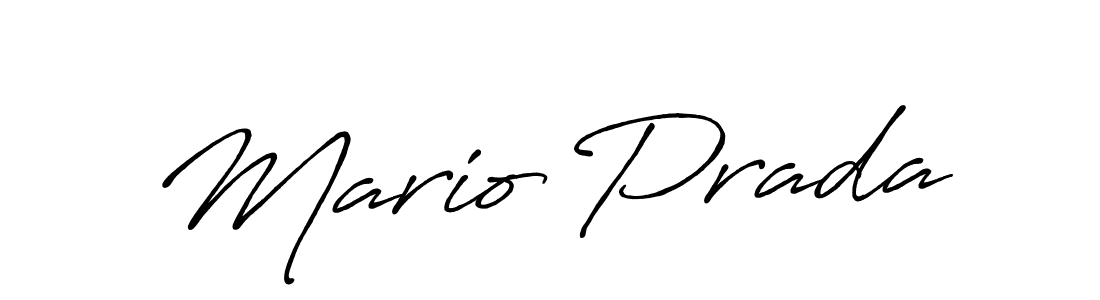 Design your own signature with our free online signature maker. With this signature software, you can create a handwritten (Antro_Vectra_Bolder) signature for name Mario Prada. Mario Prada signature style 7 images and pictures png
