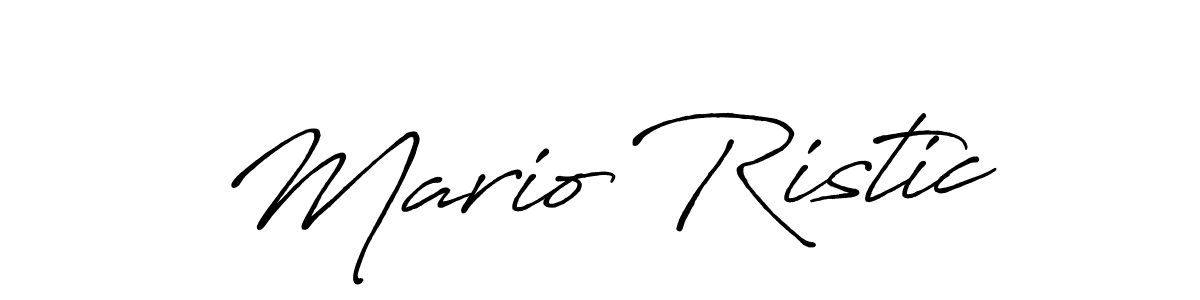 It looks lik you need a new signature style for name Mario Ristic. Design unique handwritten (Antro_Vectra_Bolder) signature with our free signature maker in just a few clicks. Mario Ristic signature style 7 images and pictures png