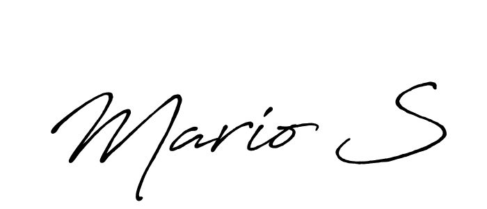 Also You can easily find your signature by using the search form. We will create Mario S name handwritten signature images for you free of cost using Antro_Vectra_Bolder sign style. Mario S signature style 7 images and pictures png